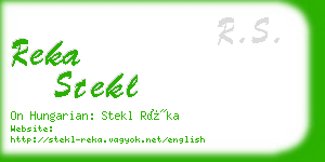 reka stekl business card